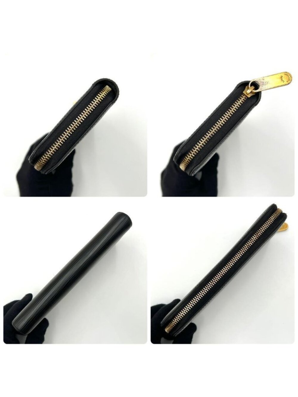 Louis Vuitton Epi Zippy Wallet Gold Black - Picture 7 of 10